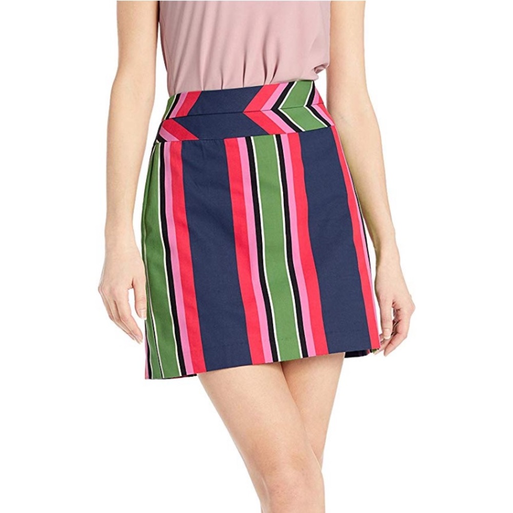 Trina Turk Women's Free Time Stripe Mini Skirt 6